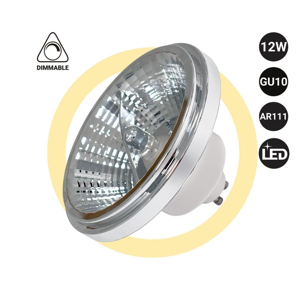 Reguliuojamo šviesos stiprumo LED lemputė – AR111 GU10 – 12 W – 975 lm