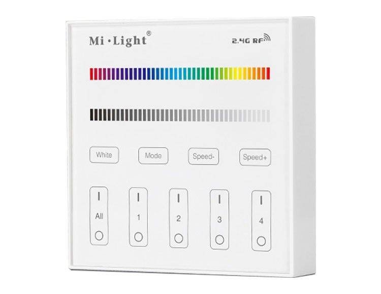 RGB ir RGBW lietimui jautrios valdymo panelės