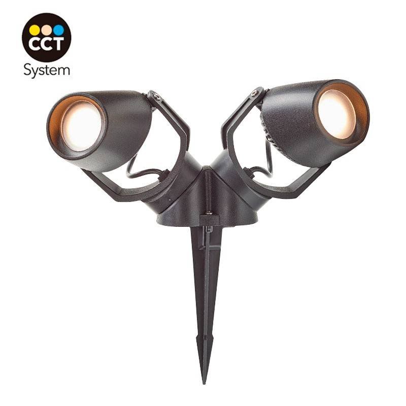 FUMAGALLI MINITOMMY 2L GU10 7W dvigubas LED CCT prožektorius su smaigaliu
