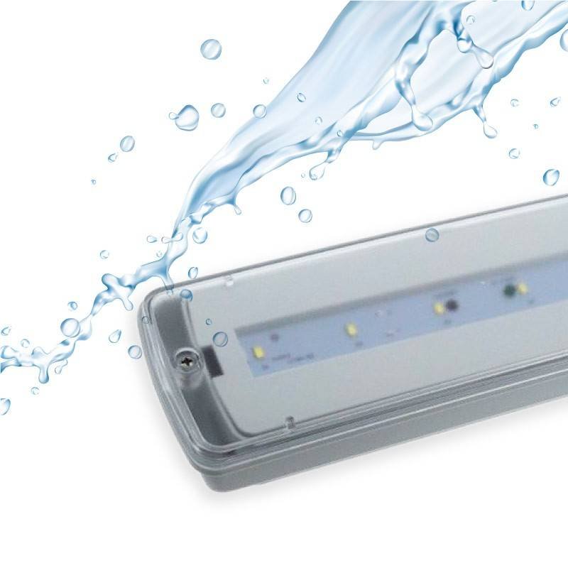LED avarinio apšvietimo rinkinys 3W + atsparus vandeniui dėklas
