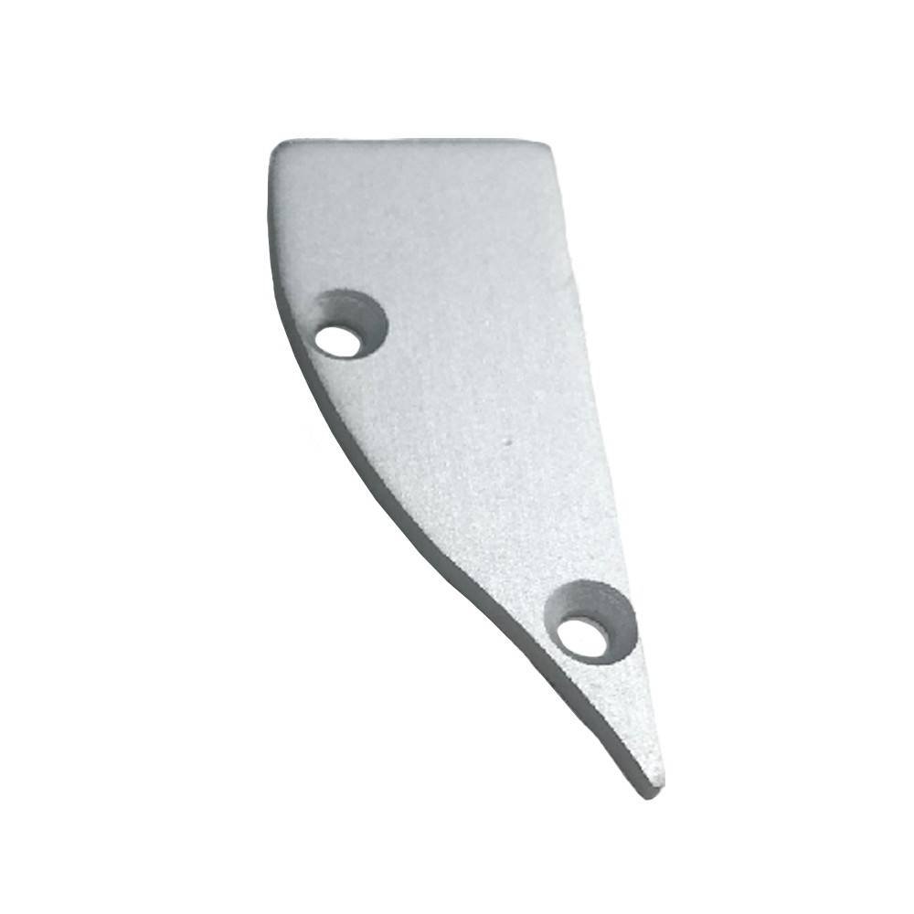 Šoninis dangtelis aliuminio profilio sieninio apšvietimo įrenginiui 18x44 mm (1 vnt.)
