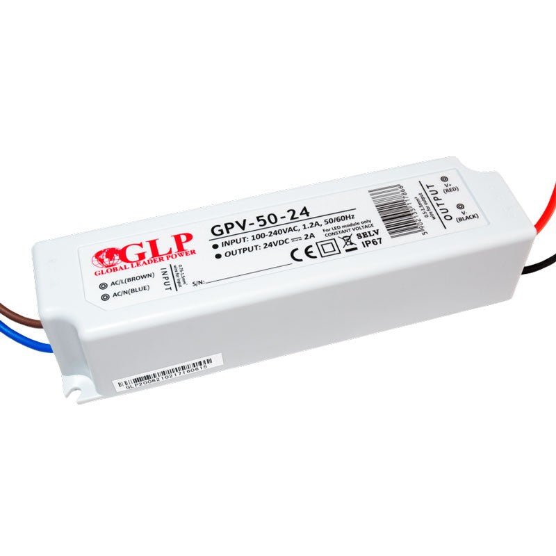 Sandarus maitinimo šaltinis 50W 24V IP67- GLP