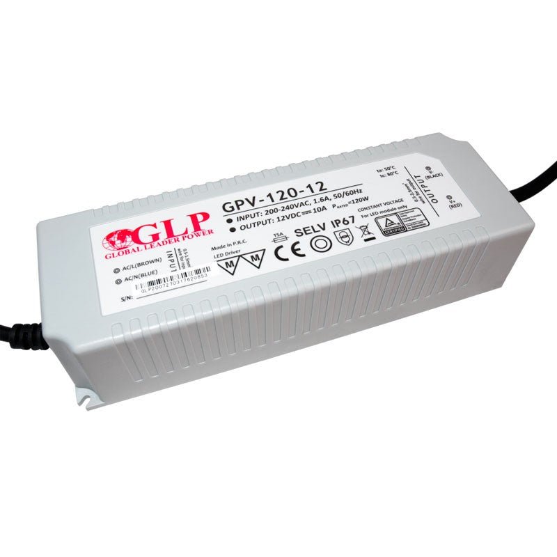 Sandarus maitinimas 120W 12V IP67- GLP