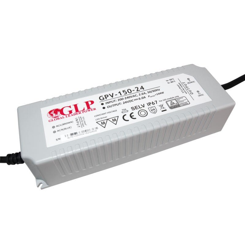 Sandarus maitinimo šaltinis 150W 24V IP67- GLP