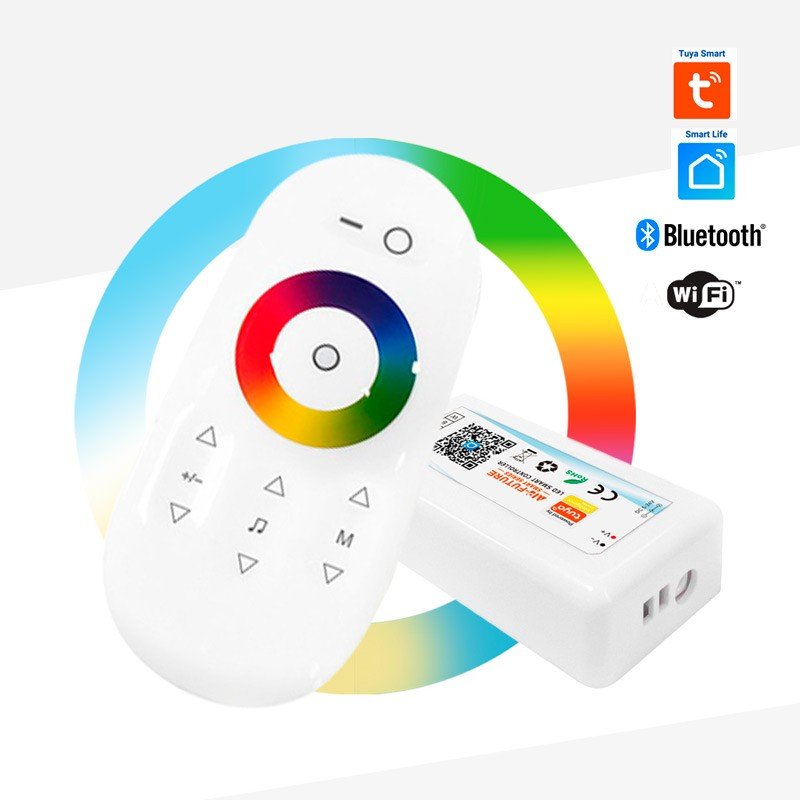 WIFI LED valdiklis RGBW 12/24V 4 kanalai 4A/CH