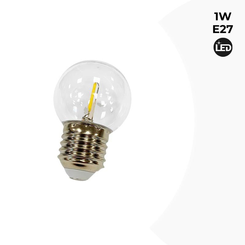 Dekoratyvinė LED kaitrinė lemputė, 1 W, E27