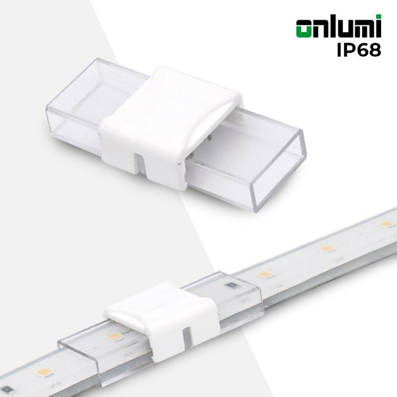 Vandeniui atspari jungtis LED juostai 10 mm