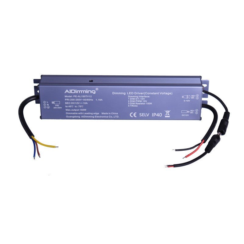 TRIAC DC 12V 150W 10A reguliuojamas maitinimo šaltinis TRIAC DC 12V 120W 10A IP40