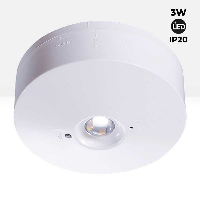 LED avarinė ir nuolatinė paviršiaus šviesa 150lm 2.5W