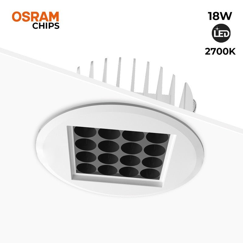 Downlight Led 18W 24º UGR18 Osram lustas