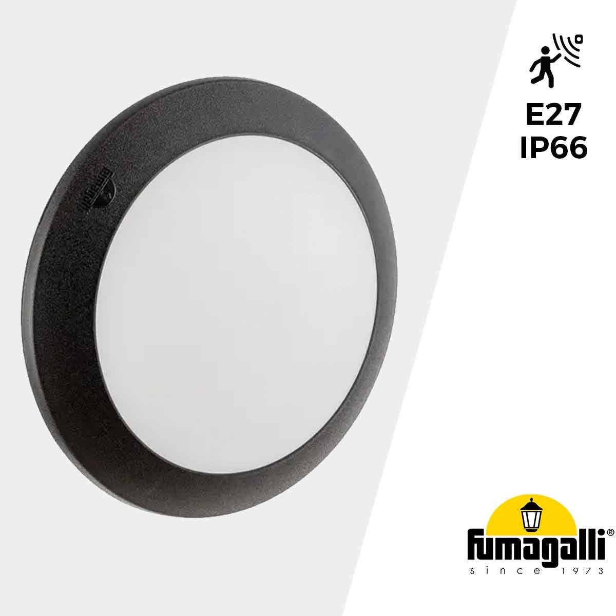 Sieninis arba lubinis šviestuvas su jutikliu „FUMAGALLI BERTA E27“