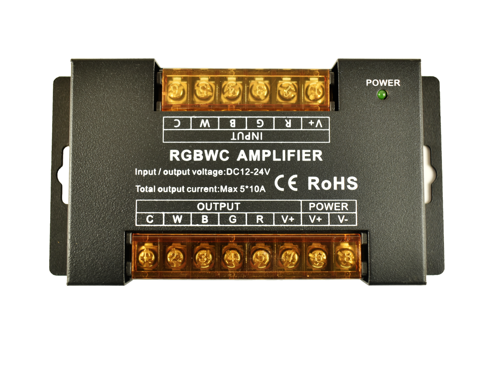 RGB + CCT 12/24 V nuolatinės srovės signalo kartotuvas / stiprintuvas