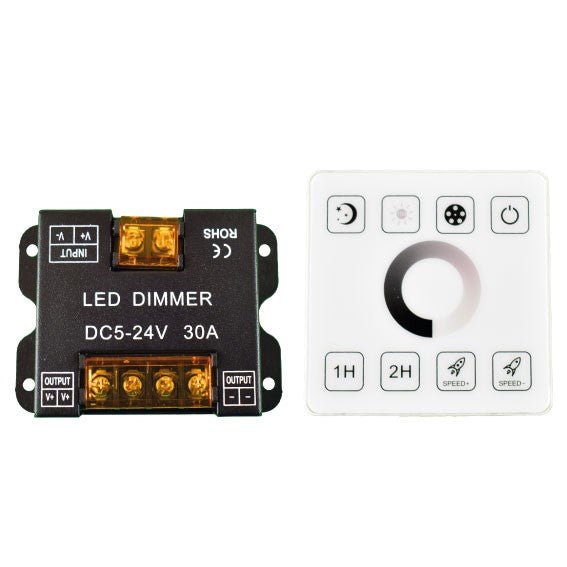 MONOCOLOR valdiklis LED juostoms su RF jutikliniu skydeliu