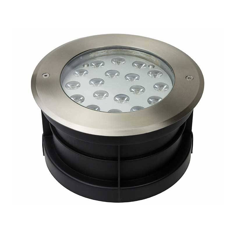 RGB LED įleidžiamas įžemintas prožektorius 18W 12V-DC IP67