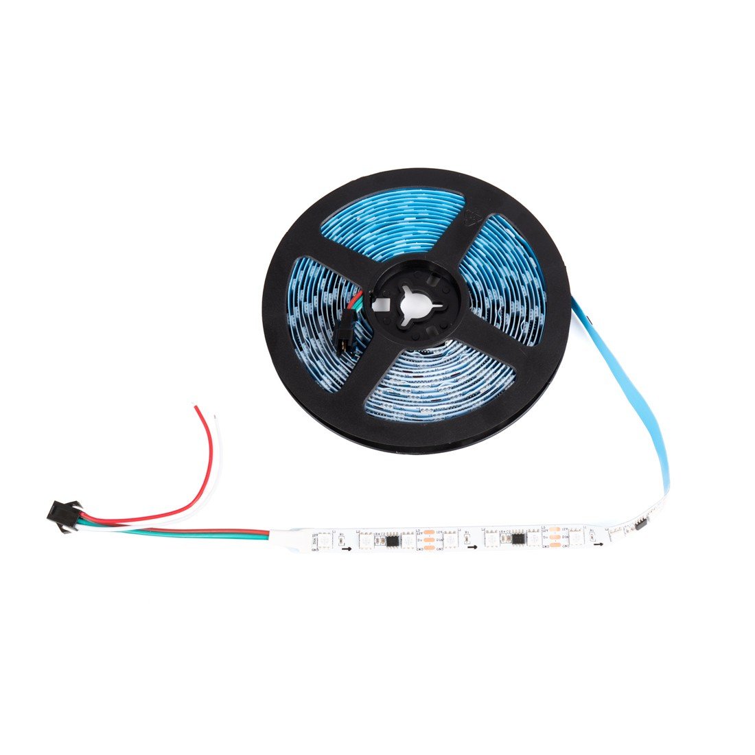 Išmanioji LED juosta su integriniu grandynu (IC) RGB, 12 V nuolatinė srovė