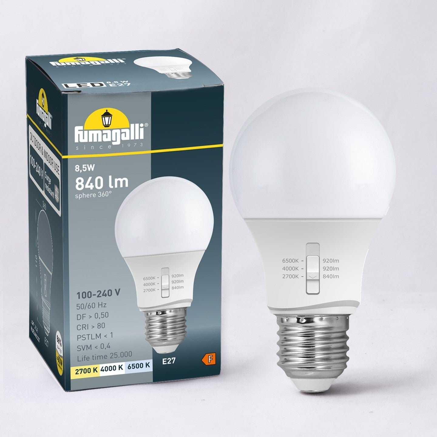 LED lemputė E27 A60