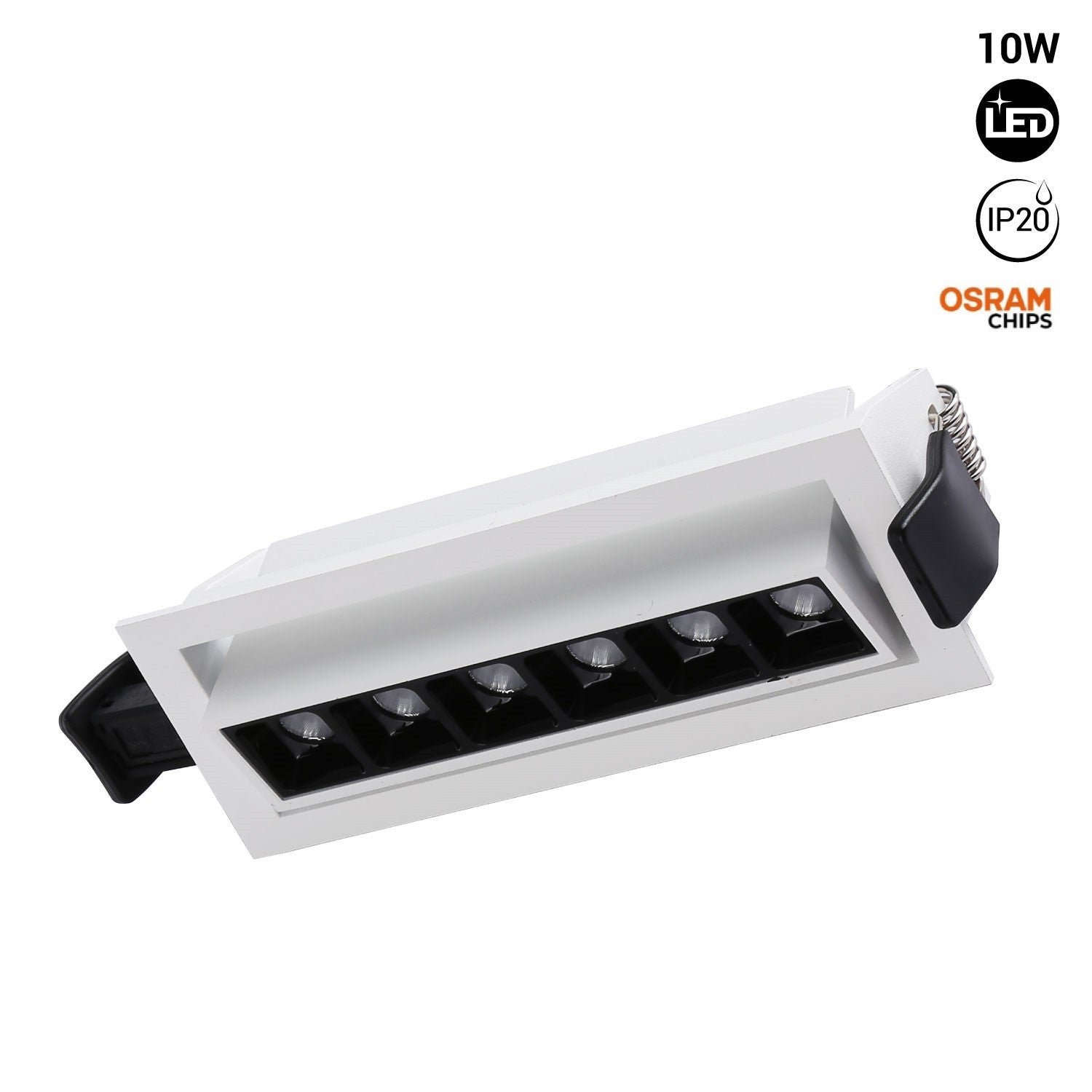Įleidžiamas LED linijinis prožektorius 10W