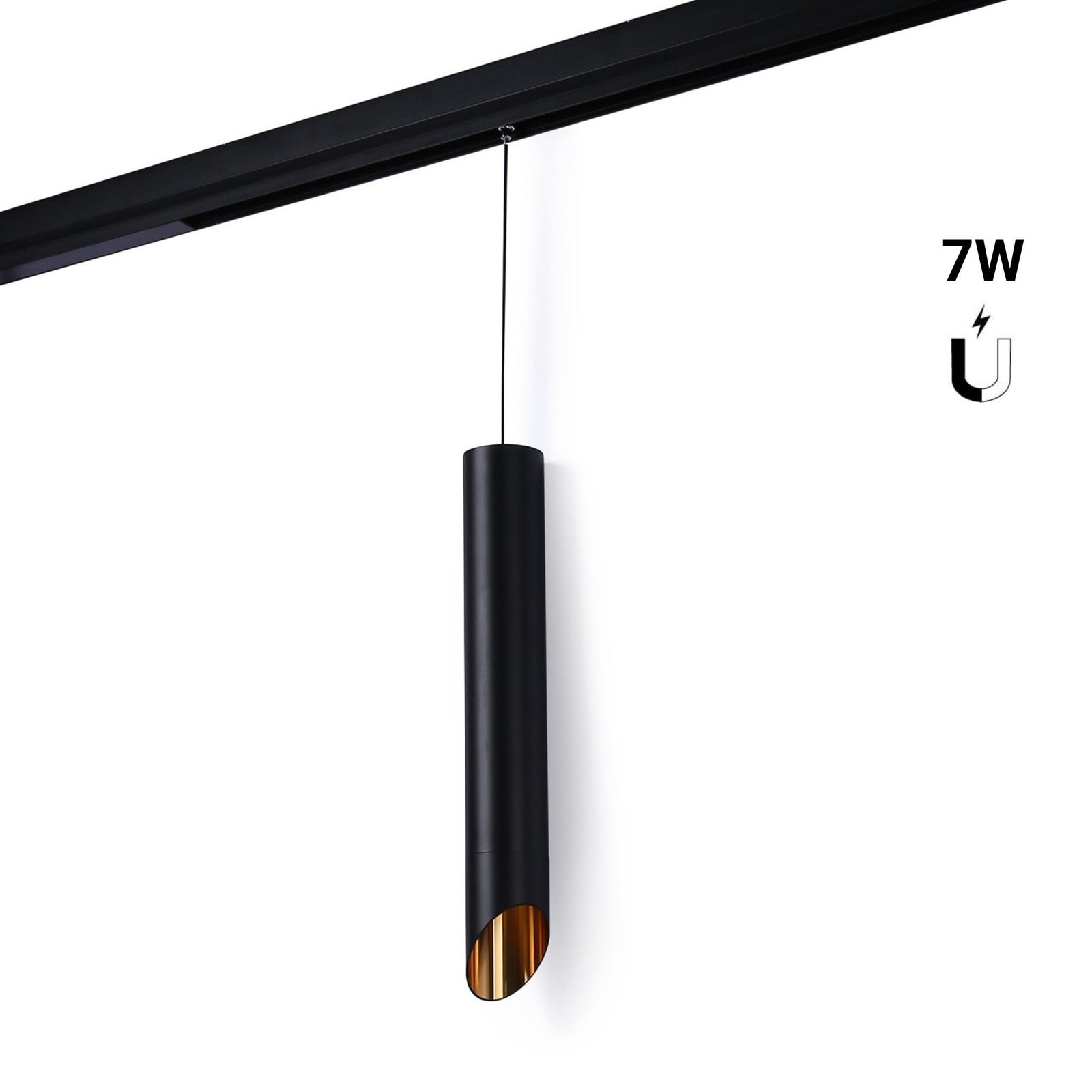 Pakabos LED prožektorius magnetiniam bėgeliui