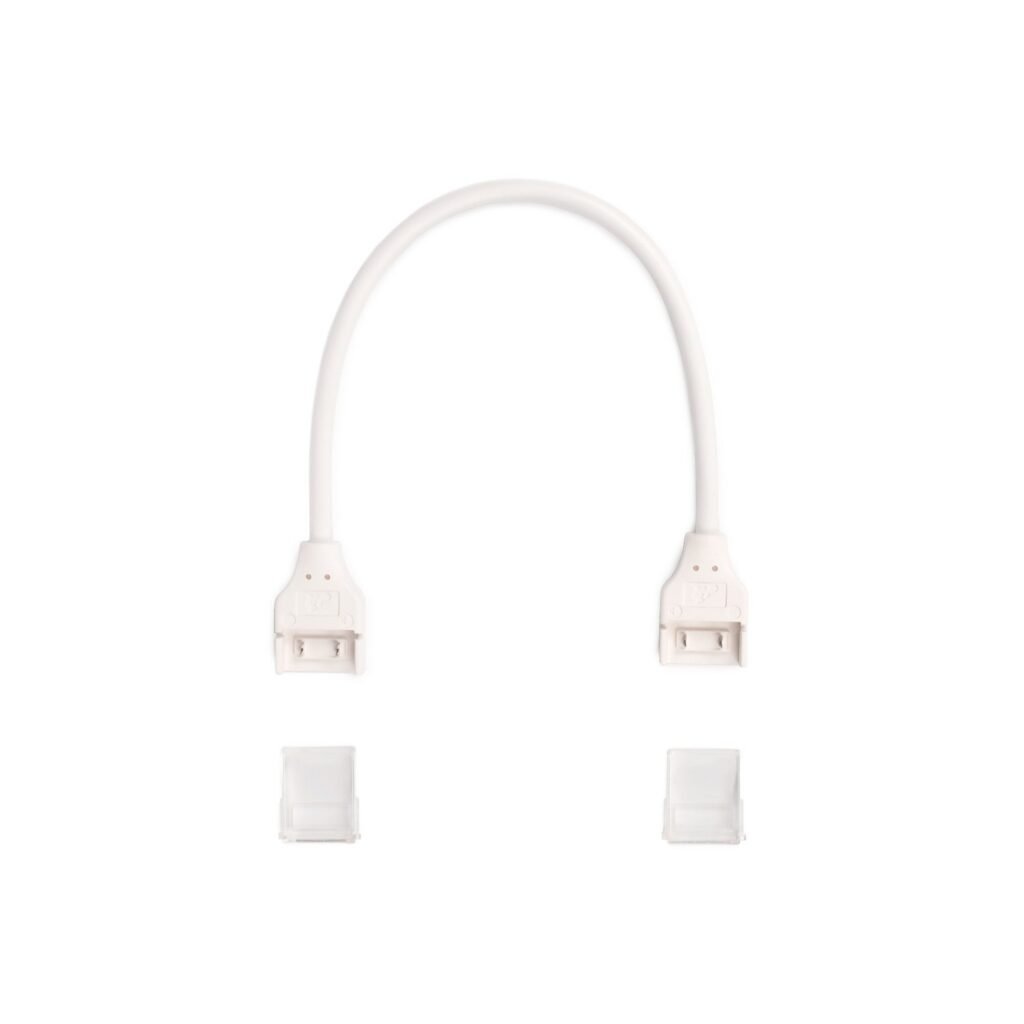 Vandeniui atsparus jungiklis su kabeliu – COB LED juosta – 2 kontaktiniai kaiščiai – 12 mm juosta – IP67