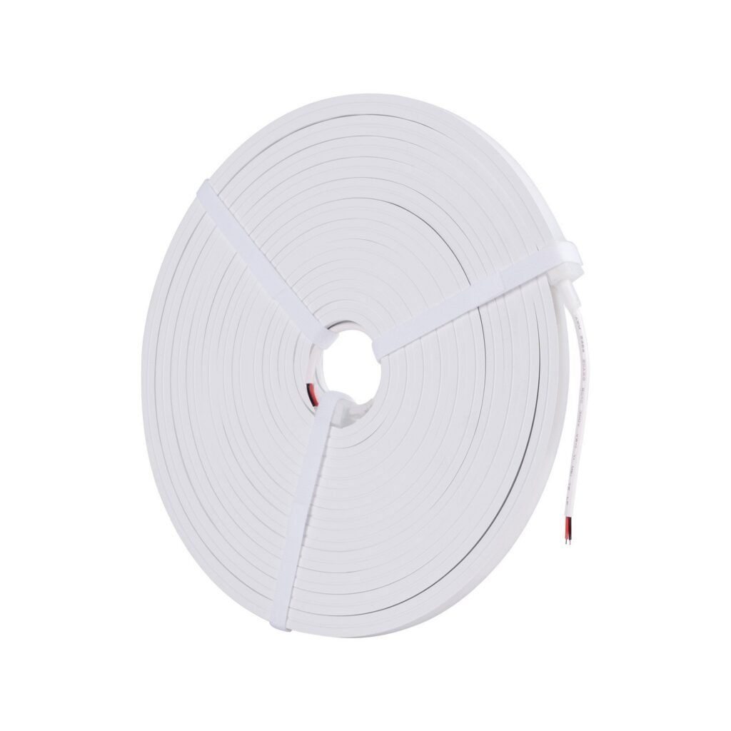 Vienos spalvos LED Neon Flex – 24V DC – 10x10mm – 5 metrai – pilnas komplektas – IP67 – 10W/m