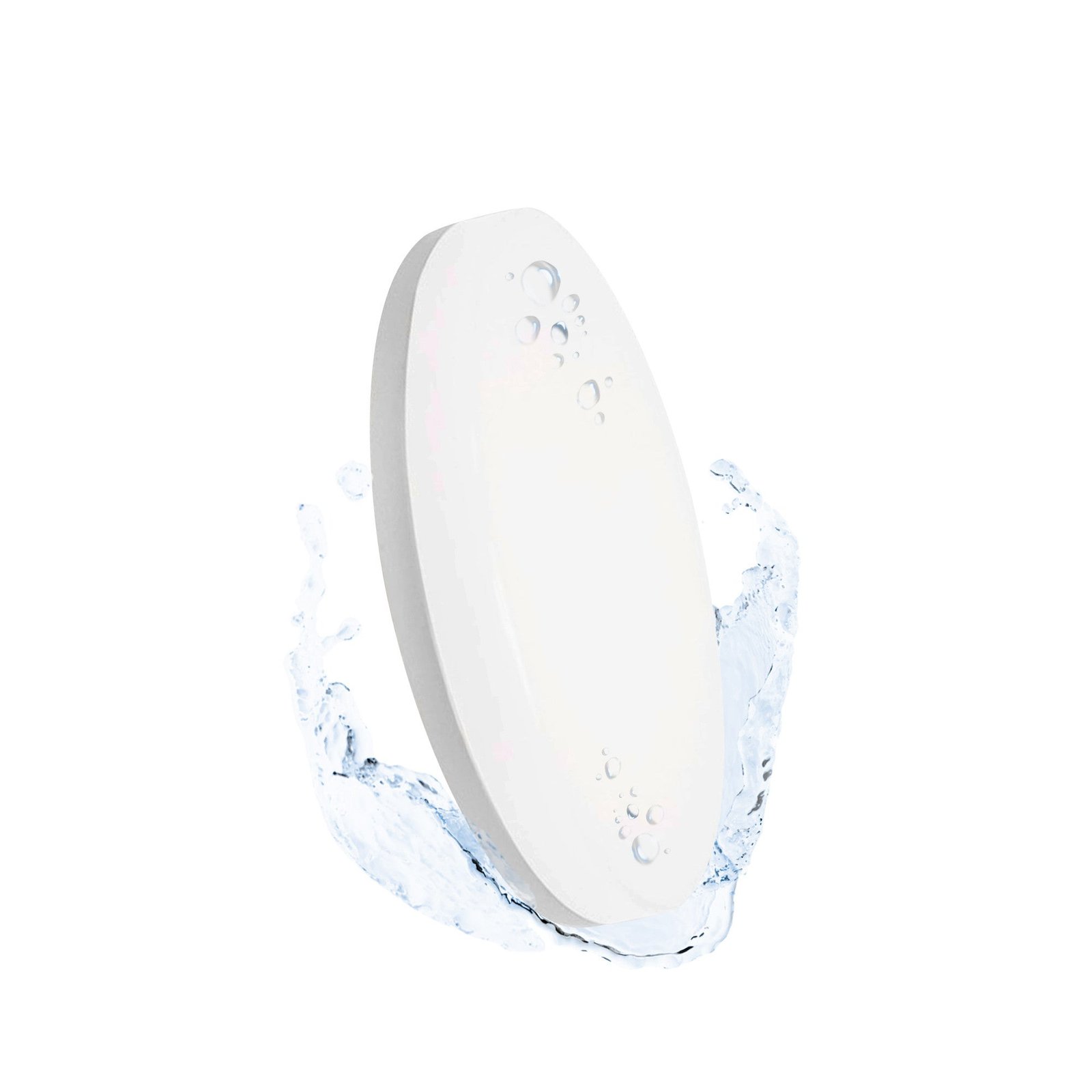 Vandeniui atsparus apvalus LED lubinis šviestuvas, baltas, 24 W, CCT