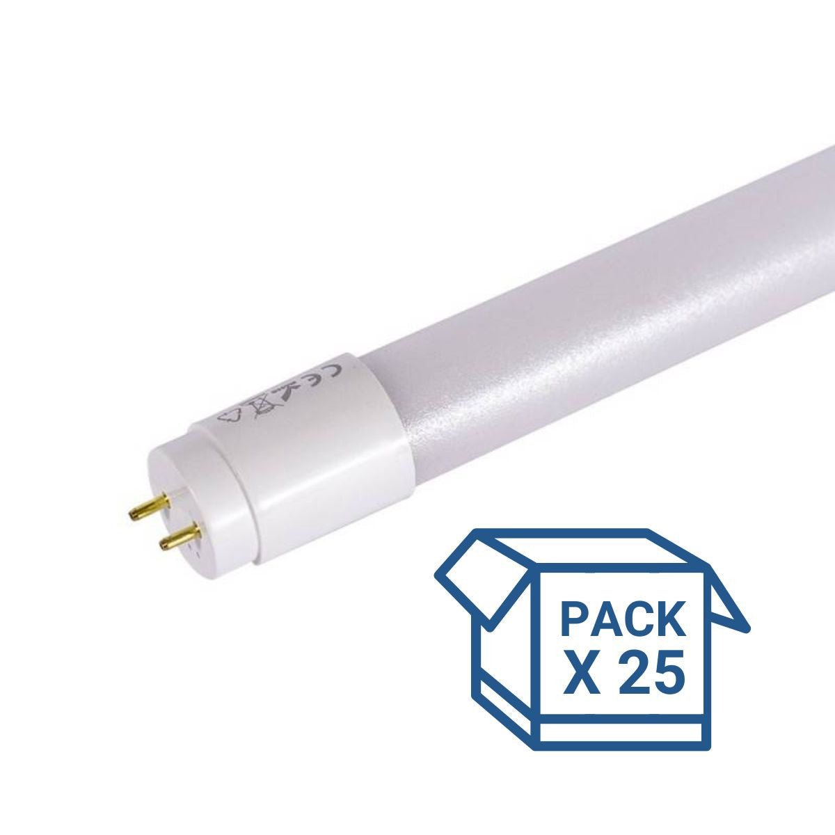 Pack x 25 - T8 LED vamzdis - 150cm - 24W - 140lm/W