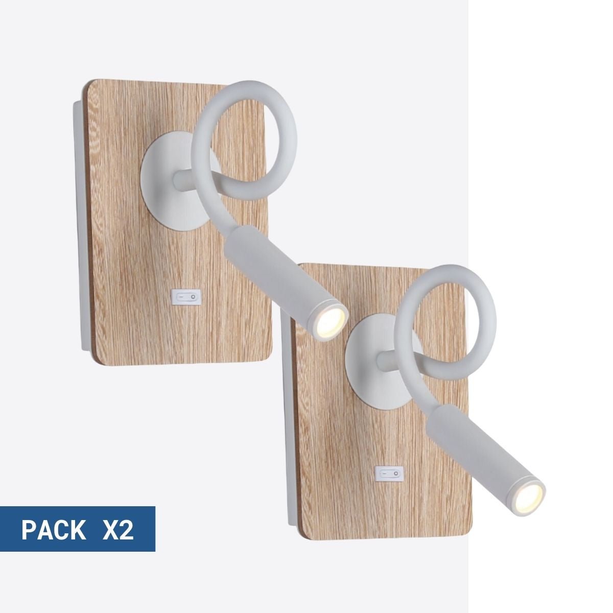 Pack x 2 - Lanksti sieninė lemputė "LONDON" - CREE lustas - 3W