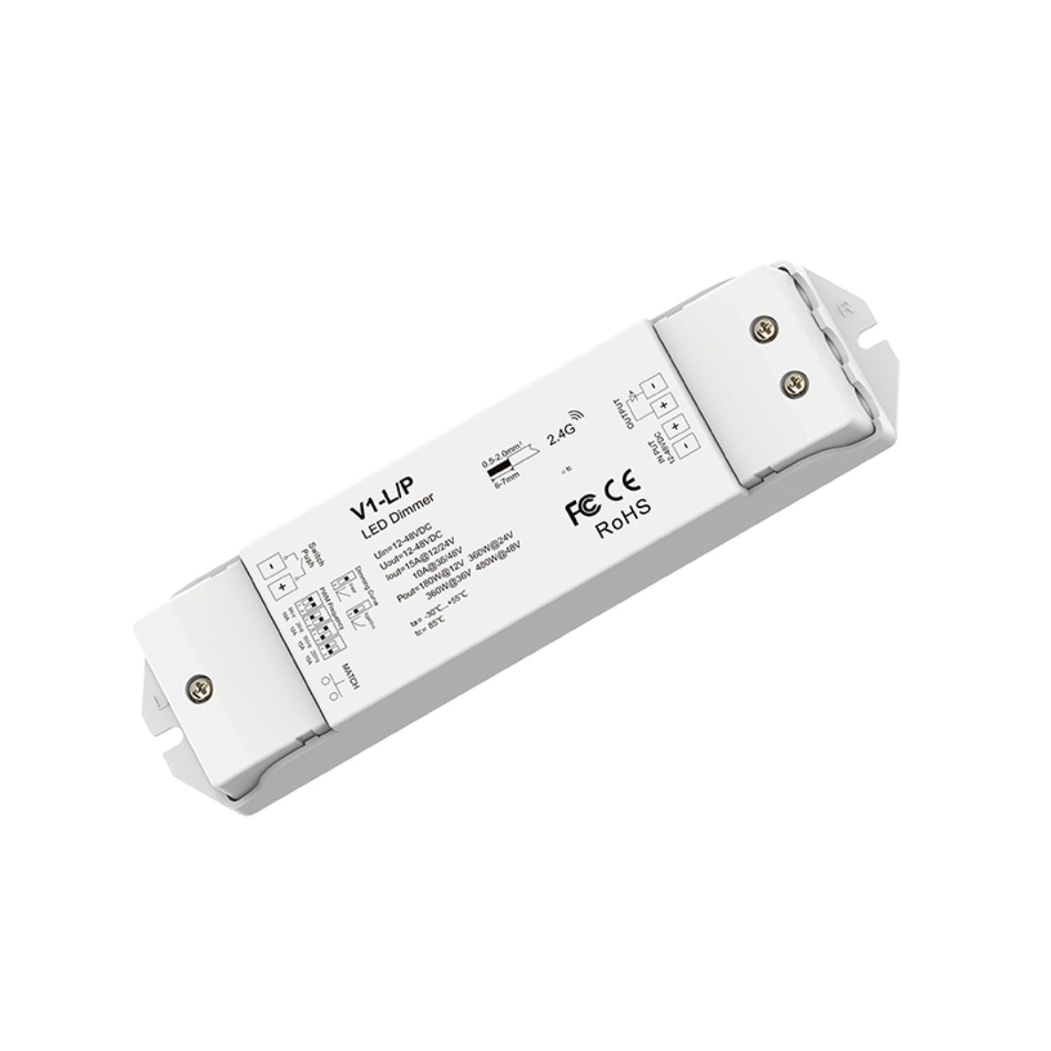 Vienos spalvos valdiklis 12-48V DC