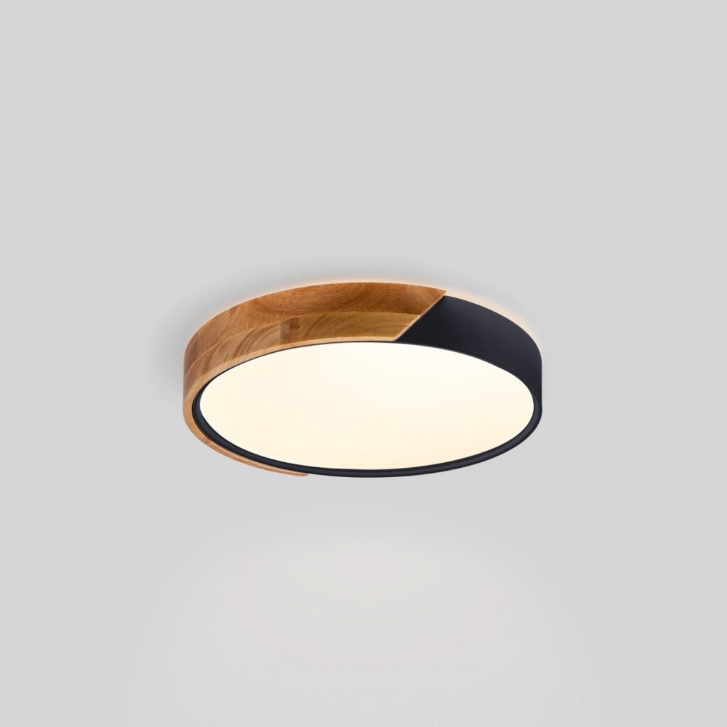 CCT LED 24 W lubinis šviestuvas – medžio ir polikarbonato – ø40 cm – IP22