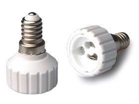 E14 į GU10 sriegio keitiklio adapteris