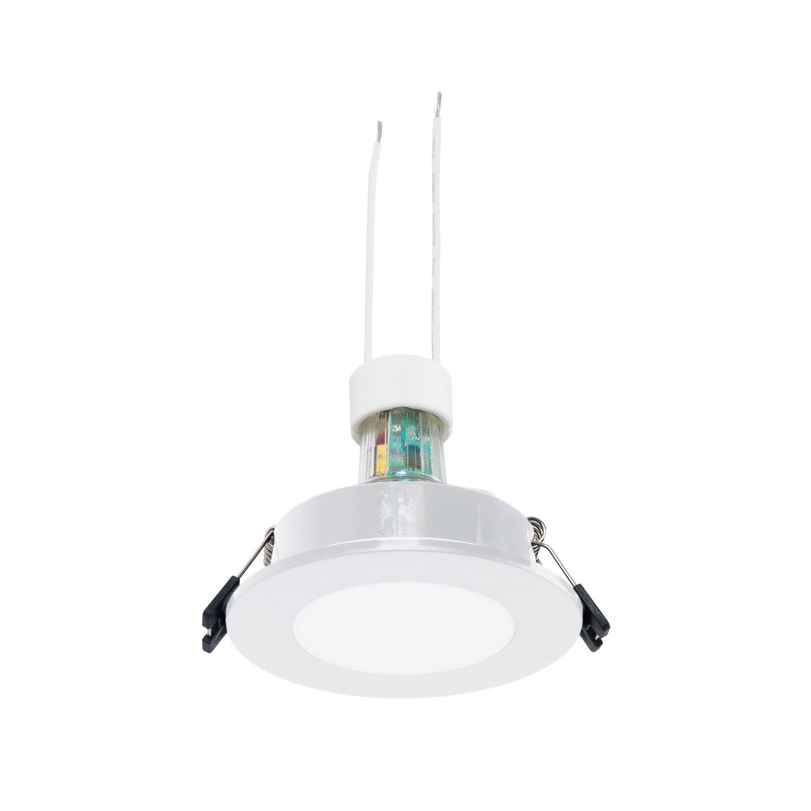 KIT Atsparus vandeniui įleidžiamas žiedas Ø90mm + GU10 6W lemputė + Lempos laikiklis