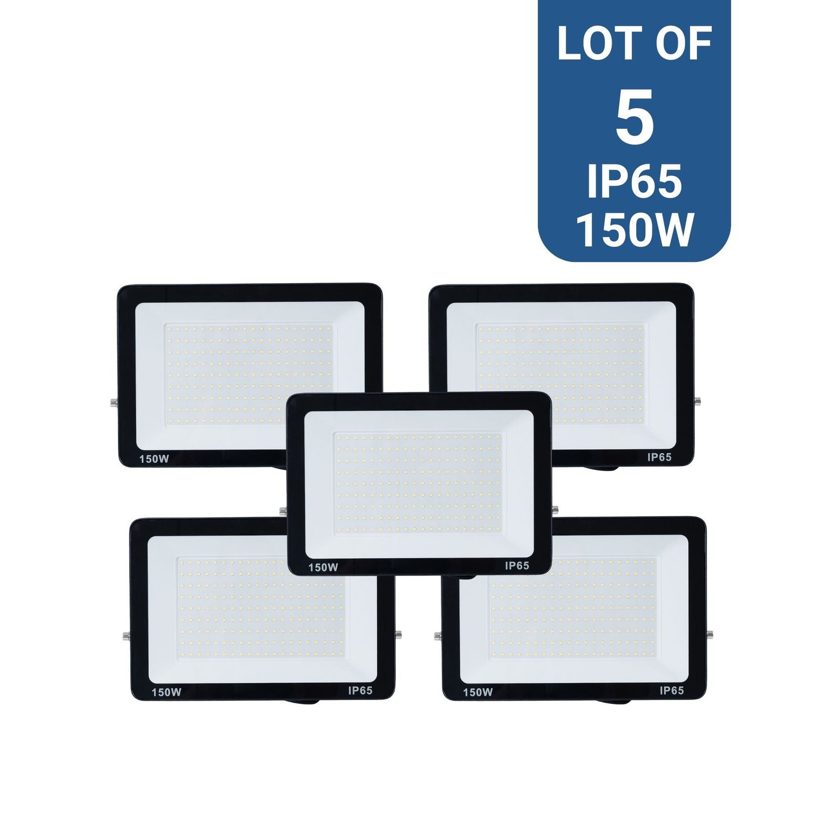 Pack x 5 – lauko LED prožektoriai – 150W – 95lm/W – IP65