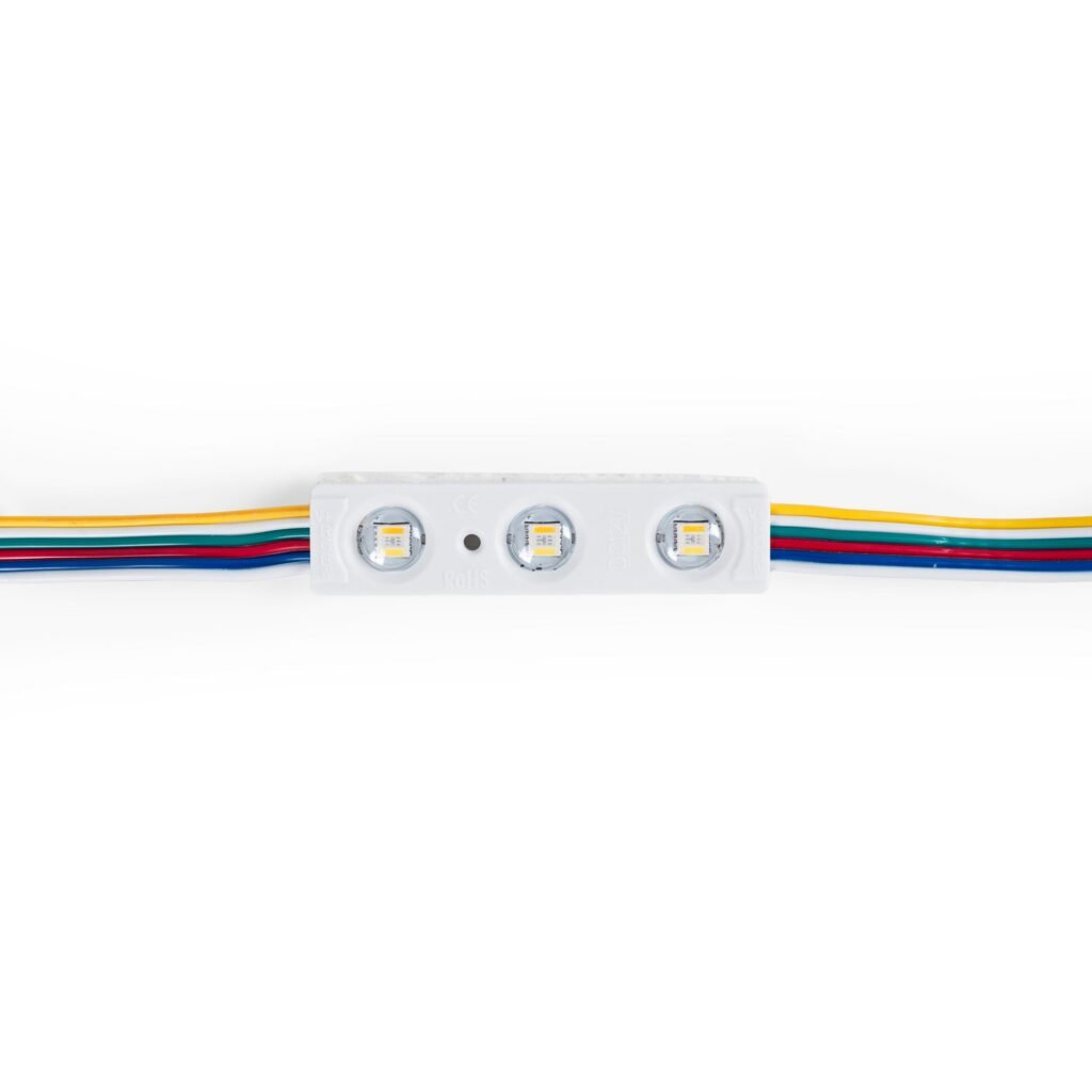 RGB + CCT LED moduliai ženklinimui – 0,96W – 12V – IP65 – 120º