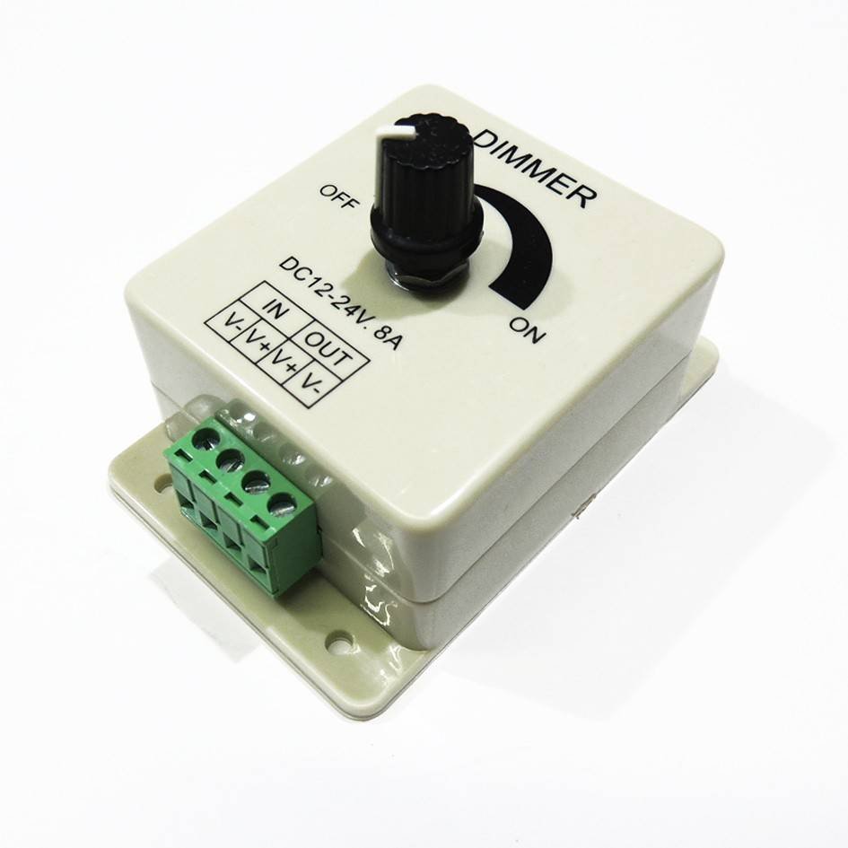 Reguliatorius vienos spalvos juostelei 12V/24V 8A