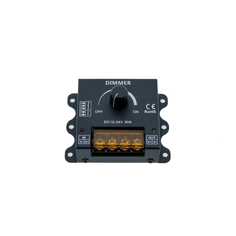 Rankinis PWM reguliatorius su reguliuojamu dažniu ir reguliavimo kreive 12/24V 30A