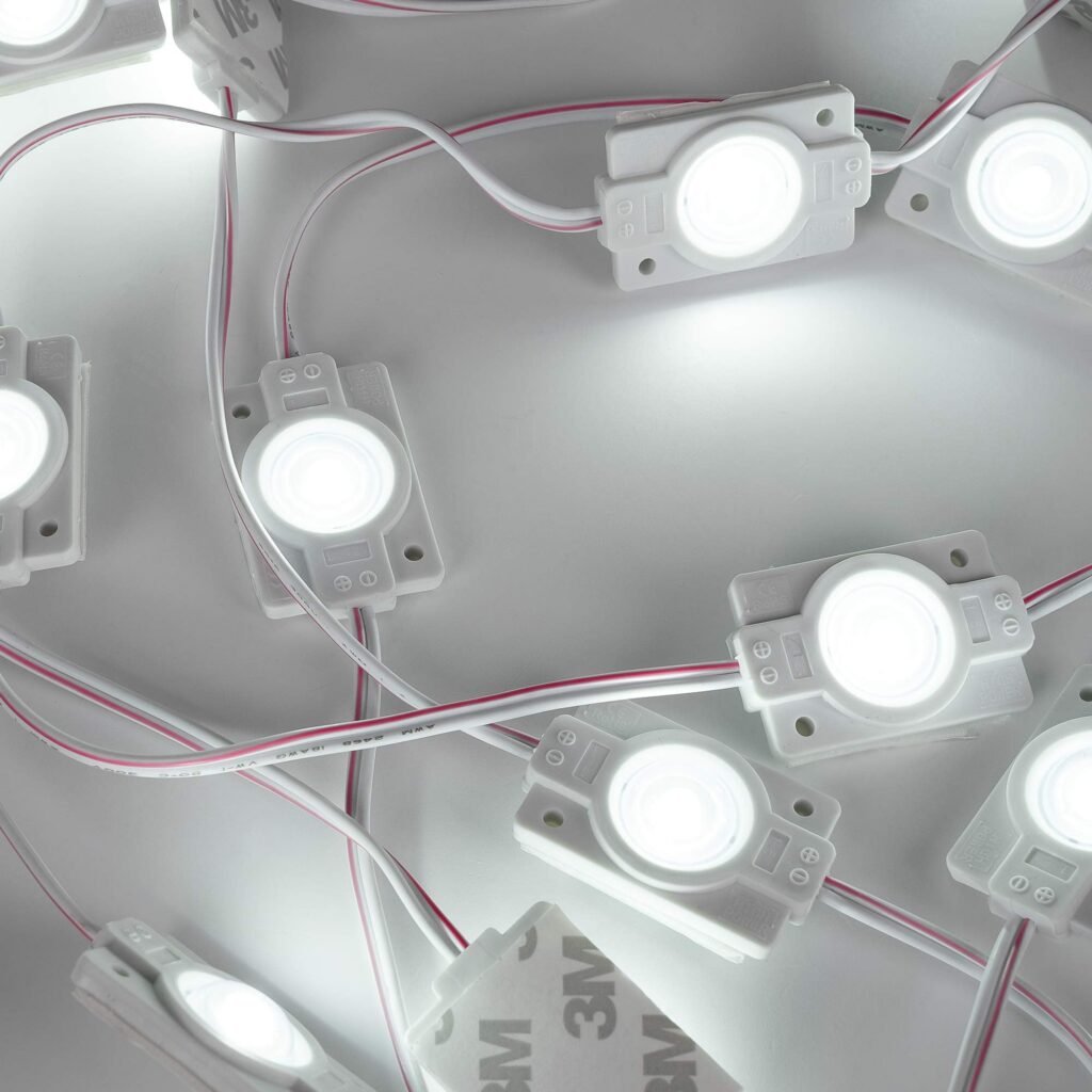 Vienos spalvos LED moduliai ženklinimui – 1,5W – 12V – IP65 – 160º