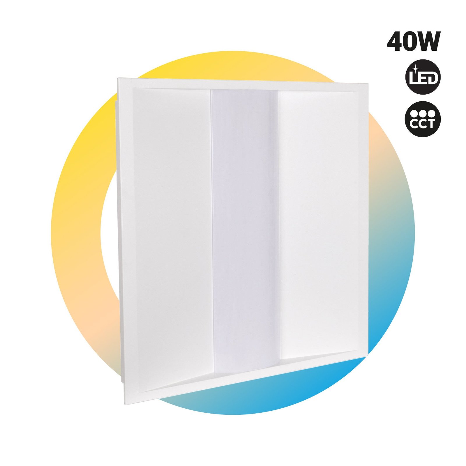 Įleidžiamas LED Troffer skydelis 60x60cm