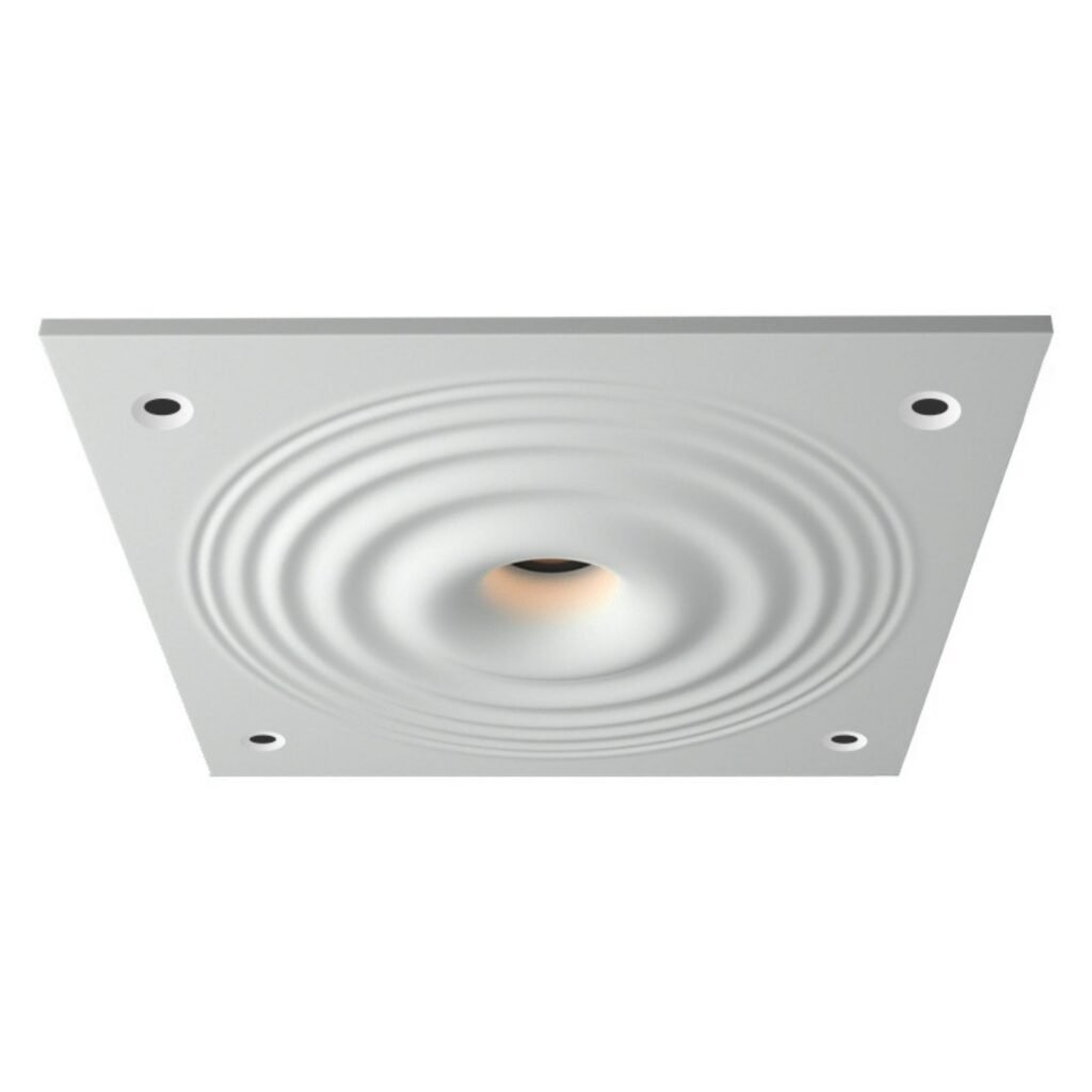 Integruotas gipso šviestuvas su bangos efektu – 300 x 300 mm – GU10