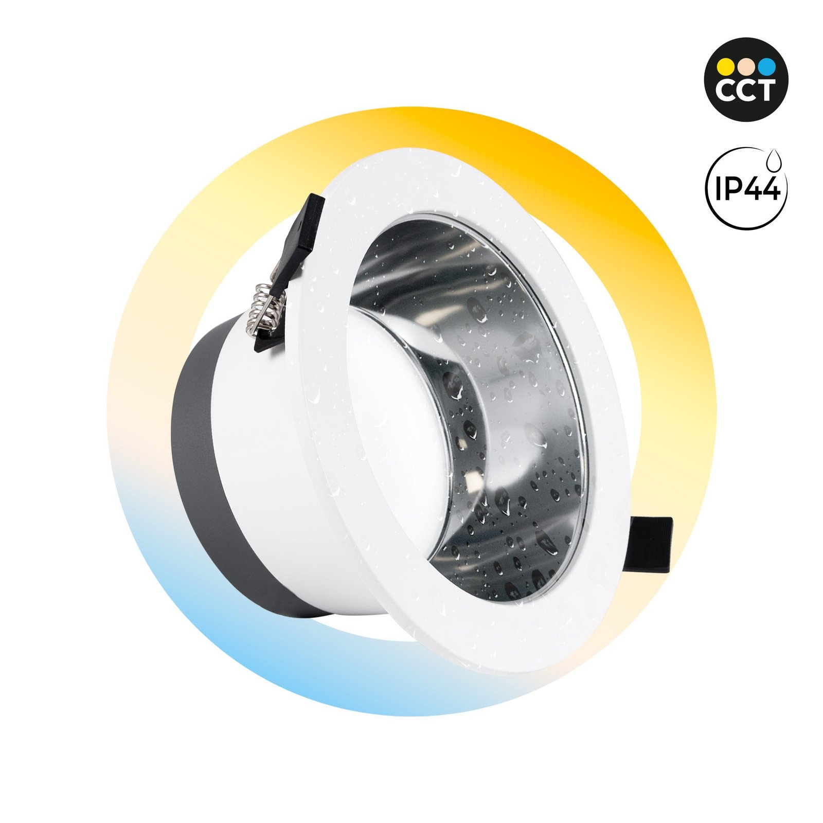 Reguliuojamas elektrinis LED apšvietimas IP44 10W/15W/20W