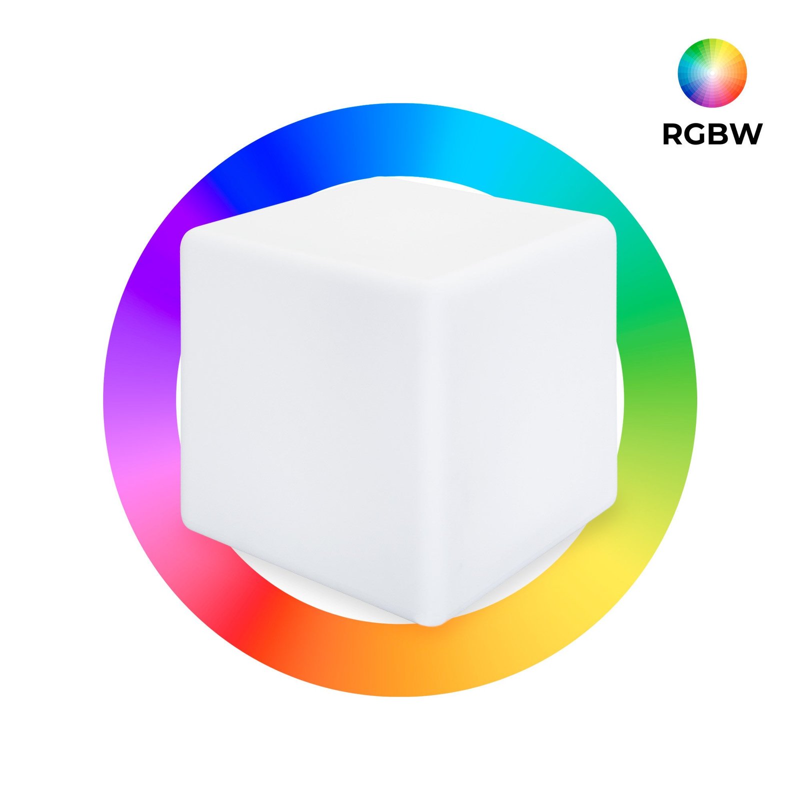 RGBW LED šviesos kubas