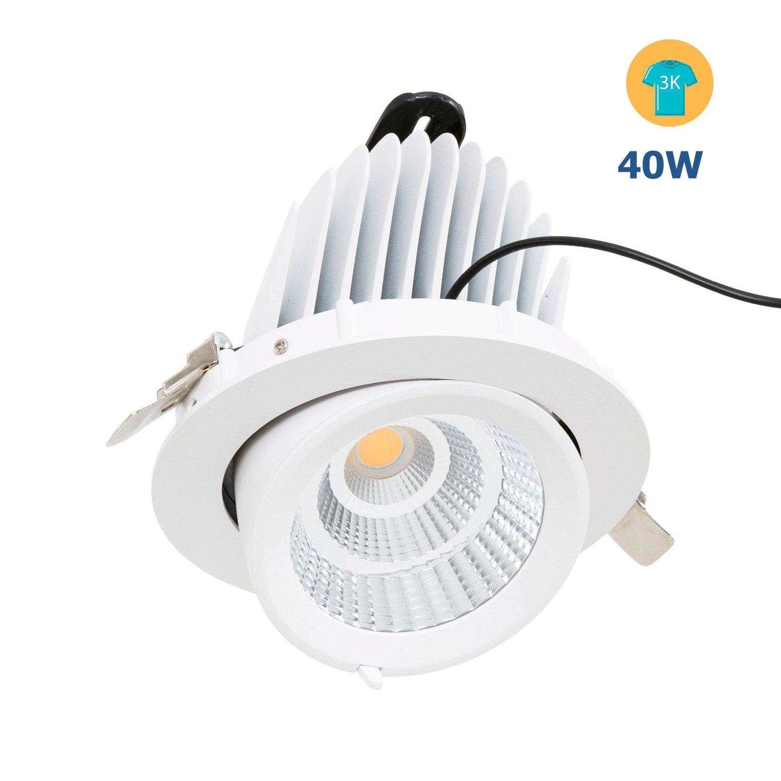 Įleidžiamas pasukamas LED šviestuvas
