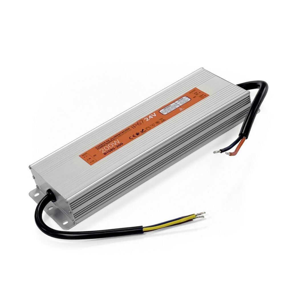 Kompaktiškas vandeniui atsparus maitinimo šaltinis 24V 200W IP67