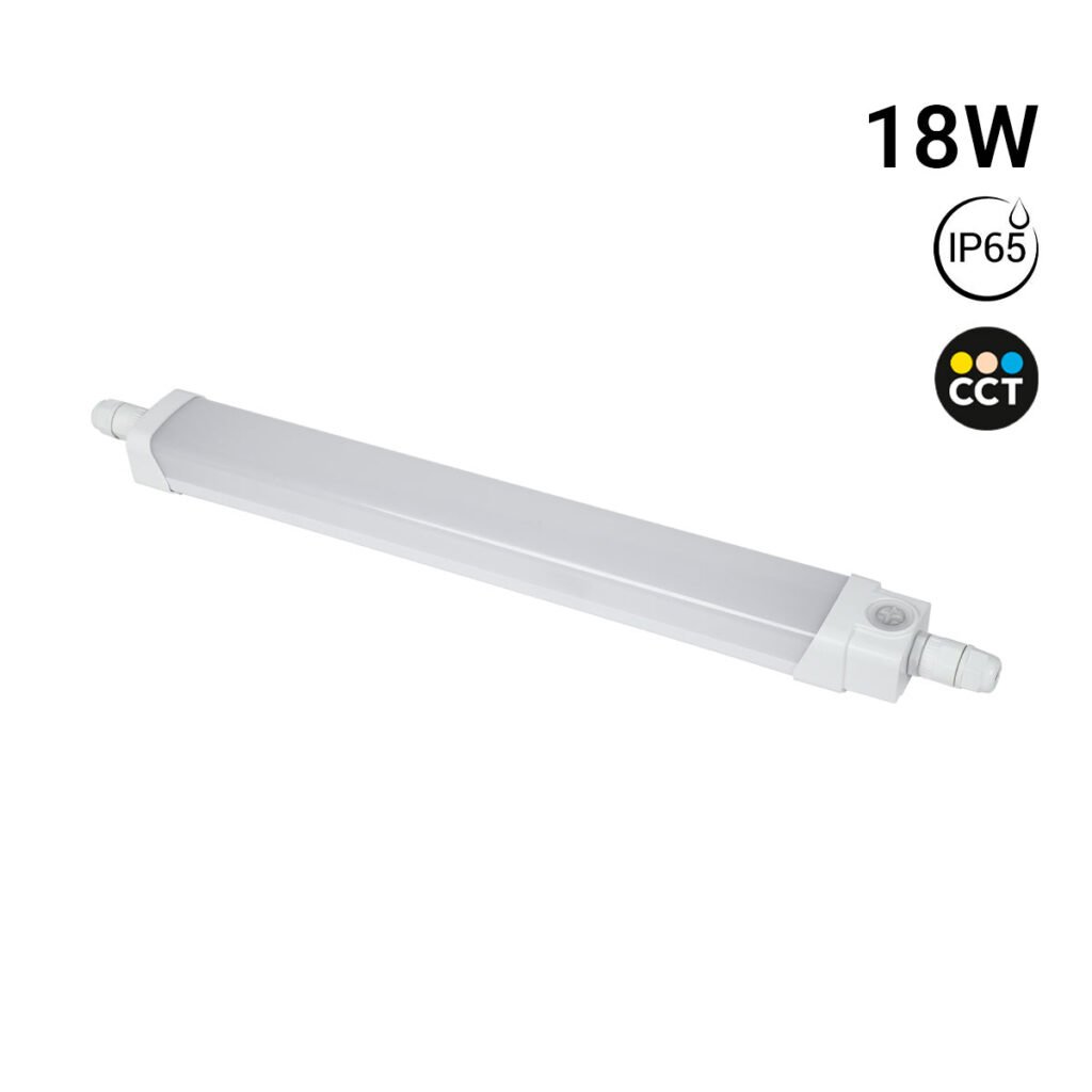 Tri-proof LED lentjuosčių šviesa – 18W – CCT – 60 cm