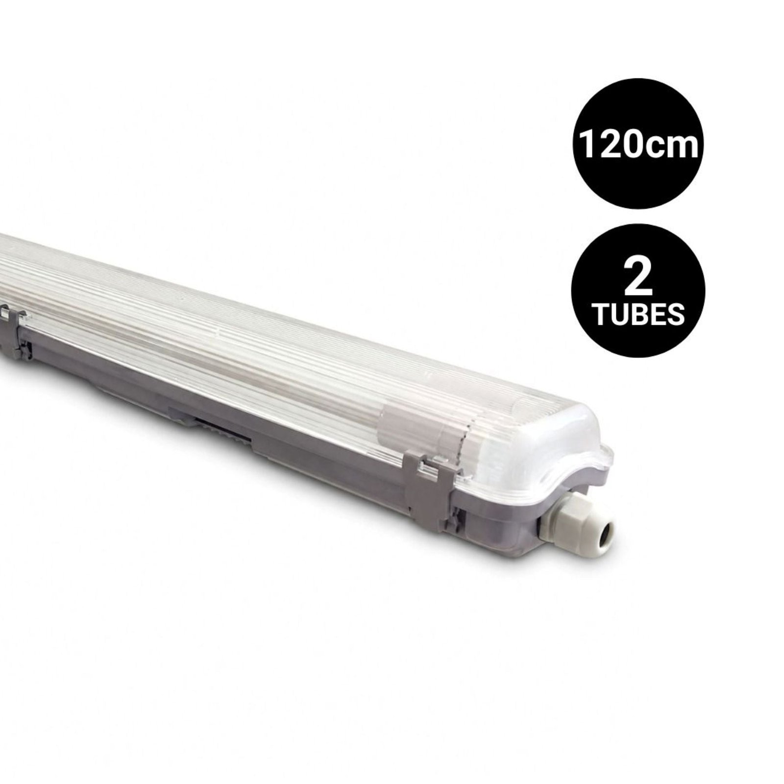 Tri-proof batten lempa 2 LED vamzdeliams
