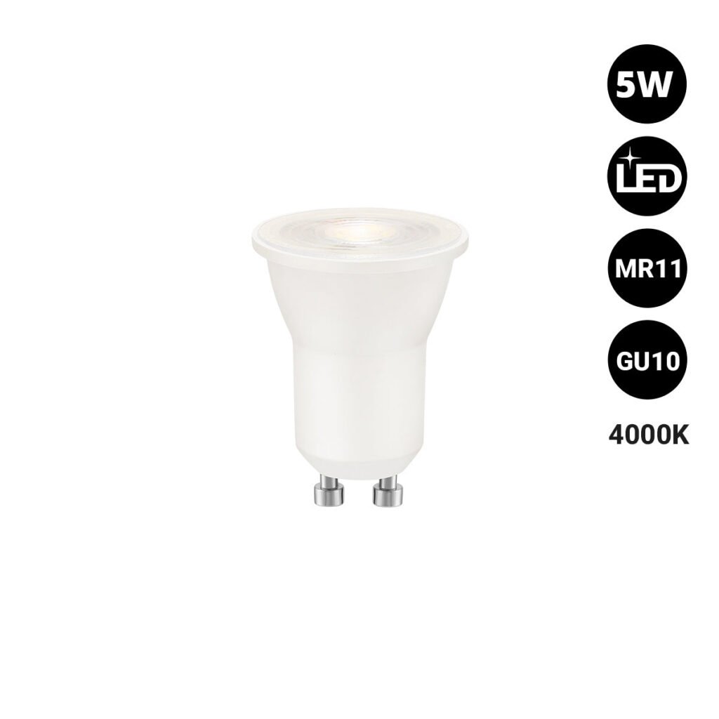 Mini LED lemputė – MR11 GU10 – 5W – 45º