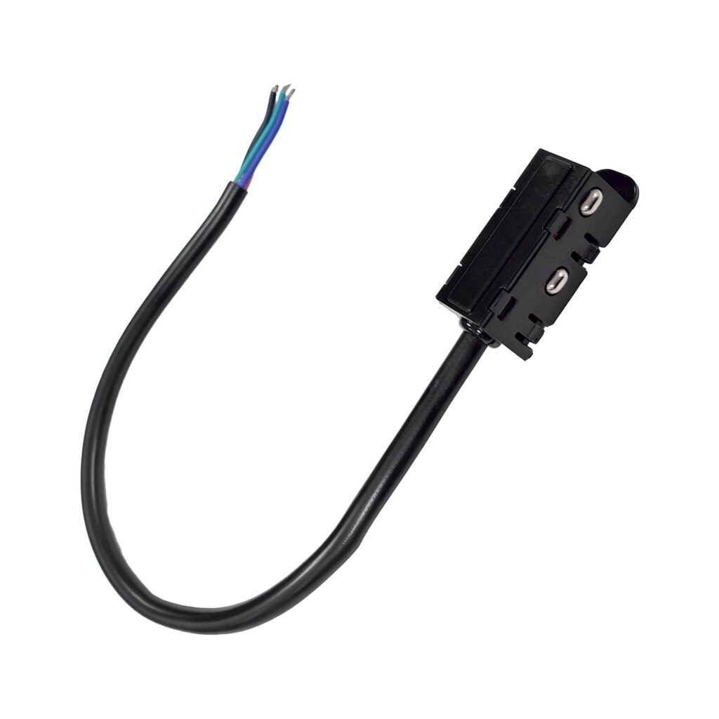 Pradinis jungtis su kabeliu magnetinei bėginei – 48 V – 20 mm – V2