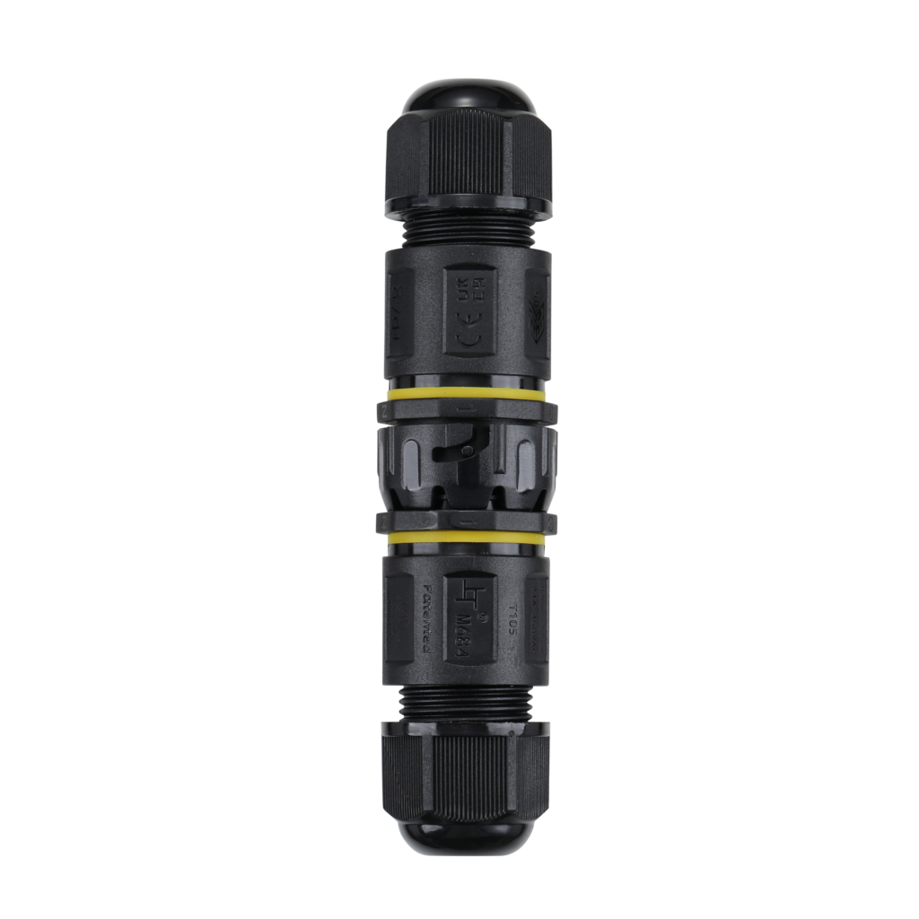 Vandeniui atsparus jungtis – 6P – kištukas ir lizdas – IP68 – 0,5–2,5 mm² – 24 A – T105