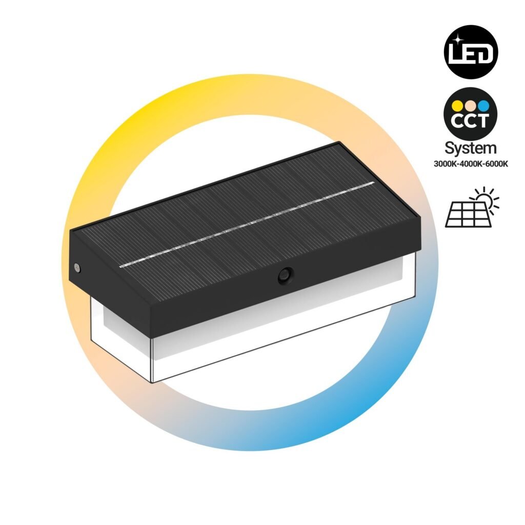 Saulės LED lauko lempa – CCT – IP65 – 210lm